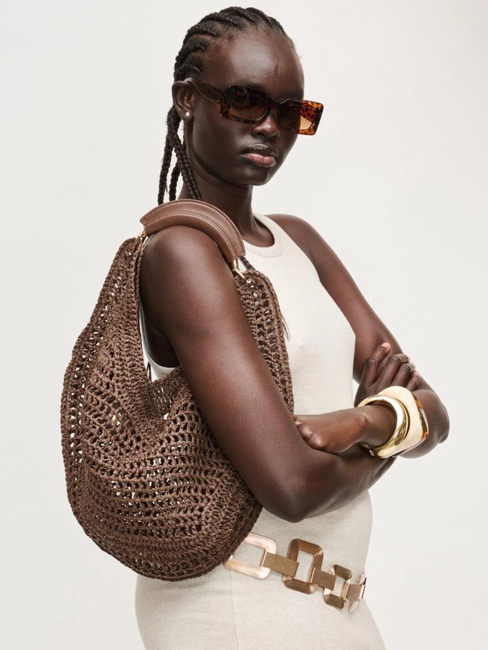 Urban Expressions Raffia Hobo Bag - Picture 4 of 11